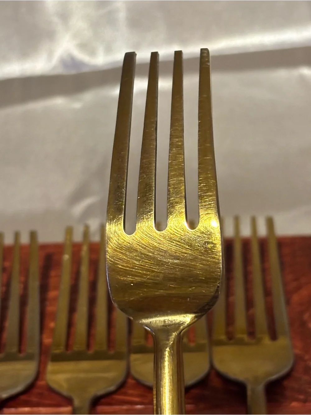 Goldtone Stainless Dinner Forks